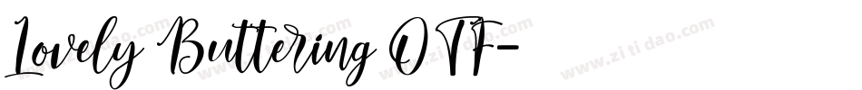 Lovely Buttering OTF字体转换